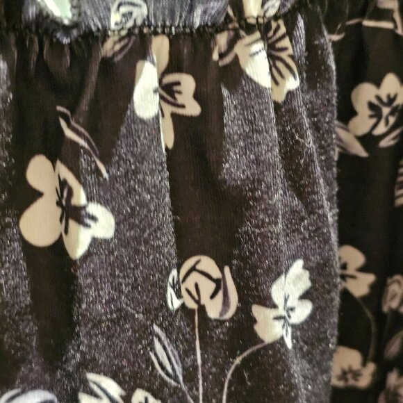 Womans Small Summer Dress Ditsy Floral Patchwork  Swing Silhouette Color Block - Picture 8 of 8